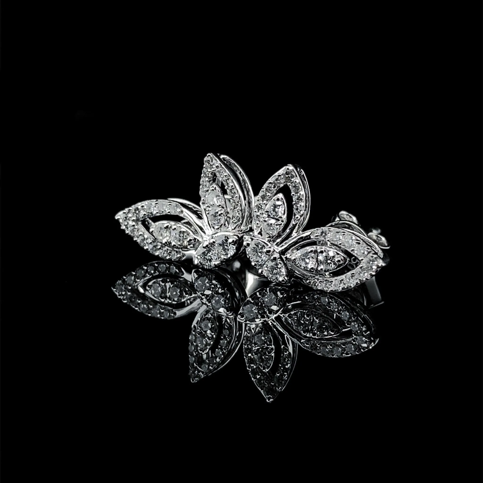 #LVNA2024 | Butterfly Half Wings Stud Diamond Earrings 18kt