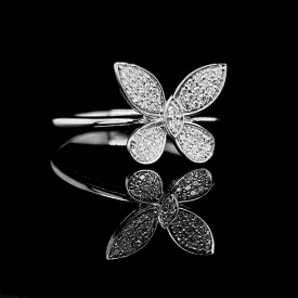 #LVNA2024 | Butterfly Paved Diamond Ring 18kt