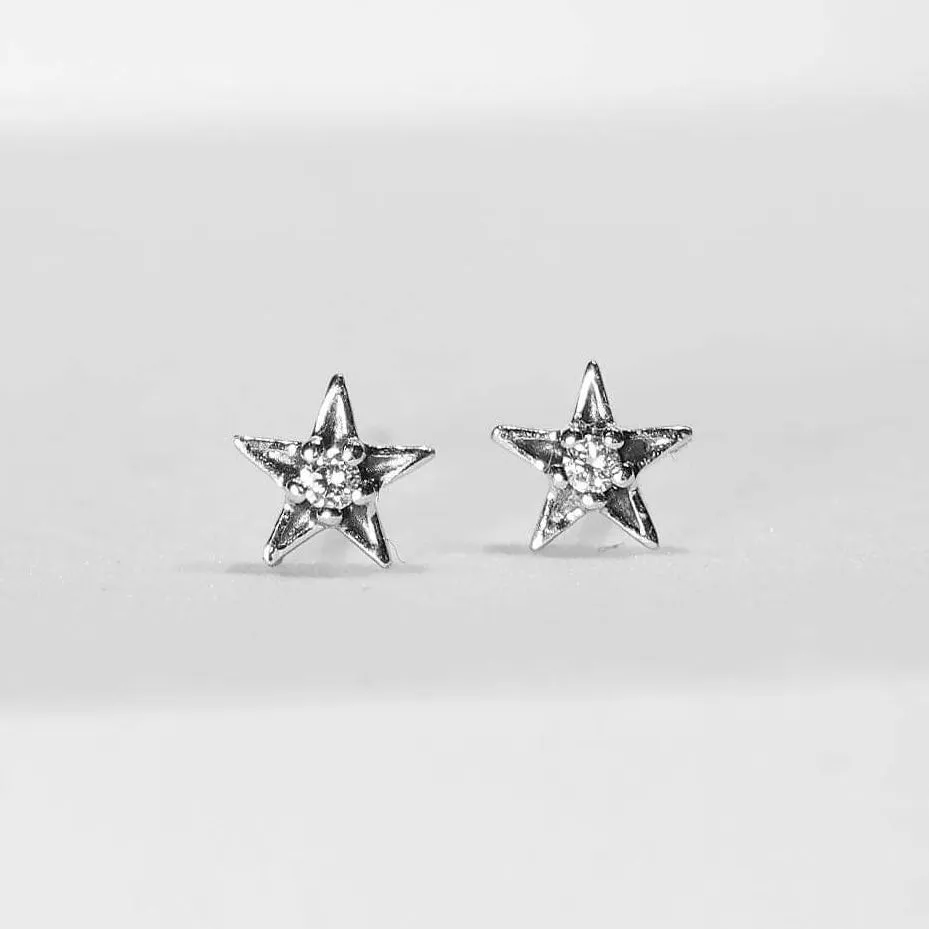 #LVNA2024 | Classic Star Brilliant Deco Stud Diamond Earrings 14kt