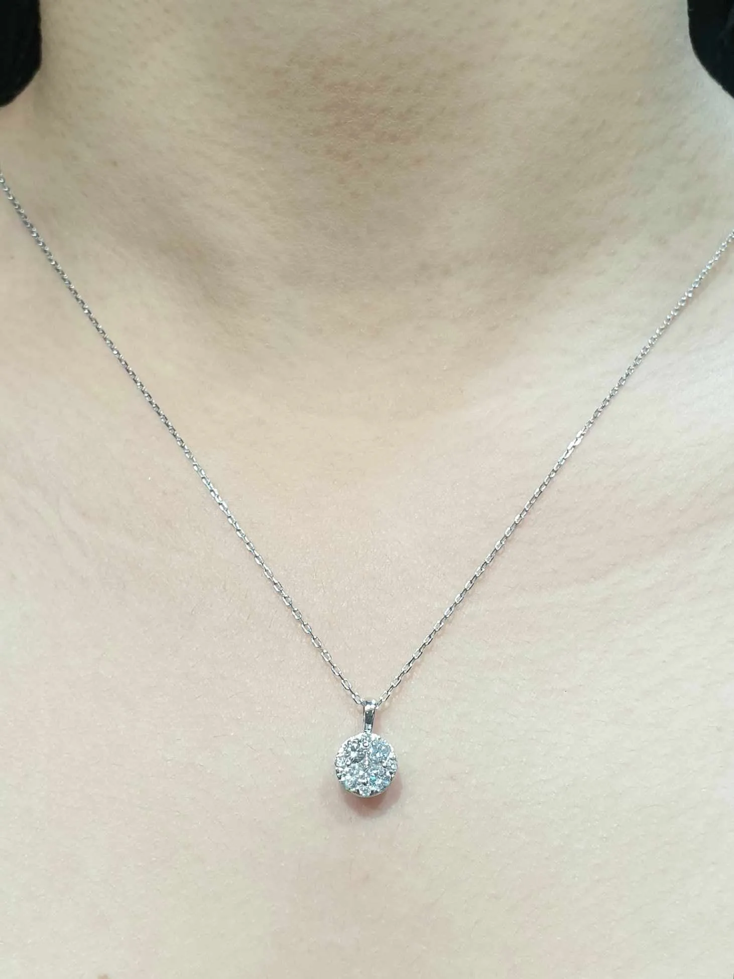 #LVNA2024 |  Illusion Cluster Diamond Necklace 14kt