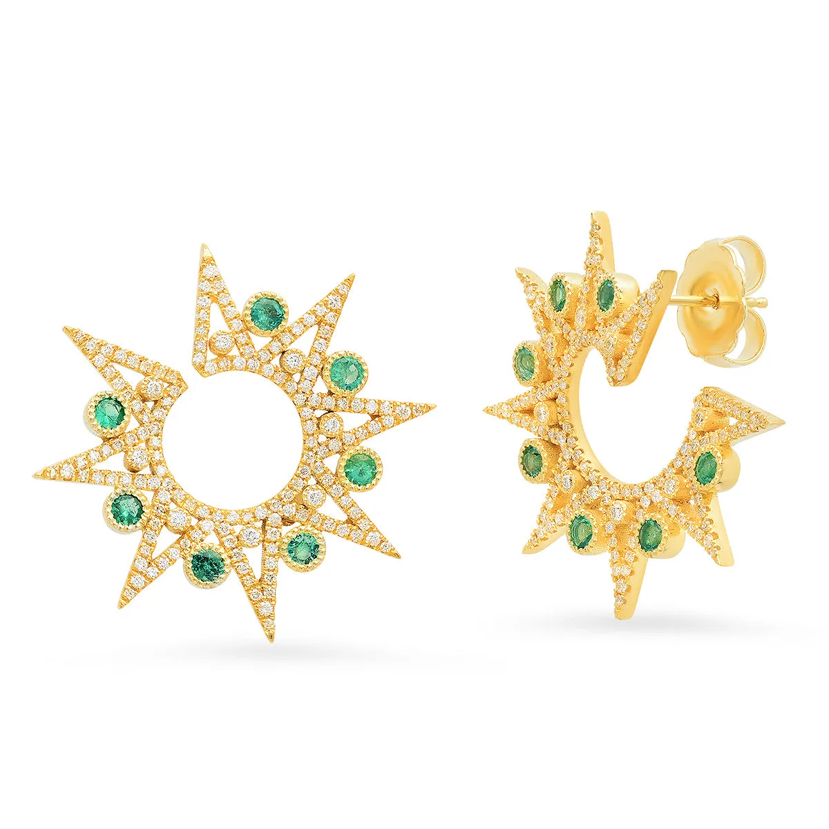 Lyra Emerald Earrings