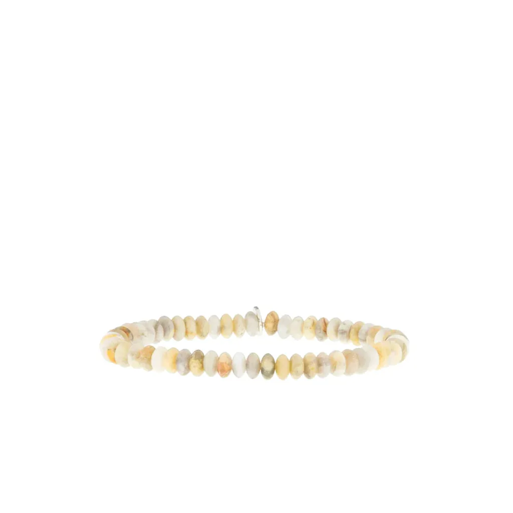 Marlyn Schiff Semi-Precious Rondelle Beaded Stretch Bracelet