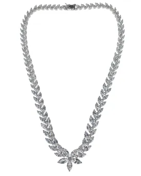 Marquise Floral CZ Necklace