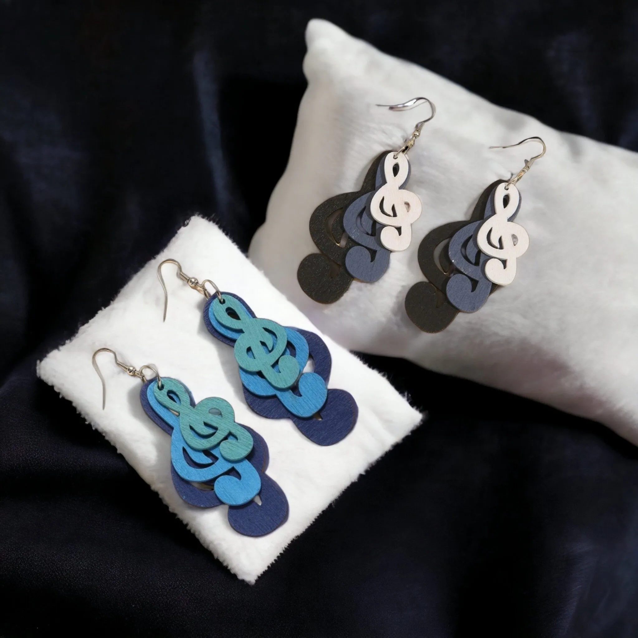 Musical Note Earrings - Jazz Fest, Dangle Earrings, Musician Jewelry, Music Earrings, Musical Notes, Musician Gift, Concert Earrings