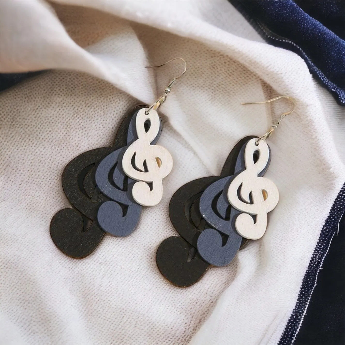 Musical Note Earrings - Jazz Fest, Dangle Earrings, Musician Jewelry, Music Earrings, Musical Notes, Musician Gift, Concert Earrings