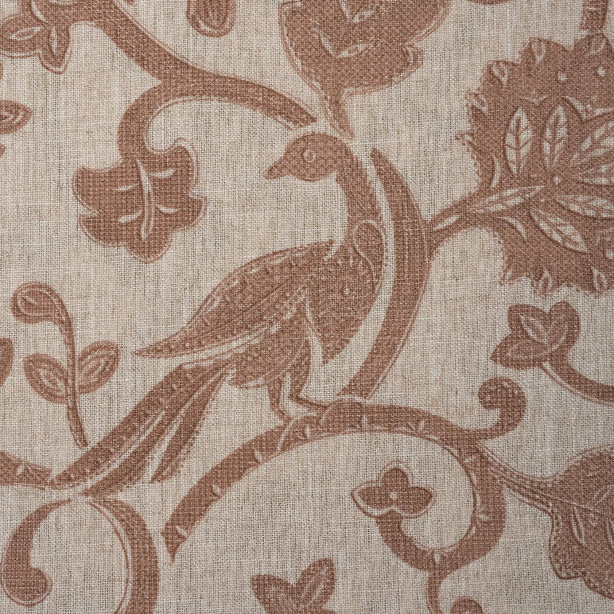 NEW - PHOEBE - JACOBEAN FLORAL PRINT UPHOLSTERY FABRIC BY THE YARD