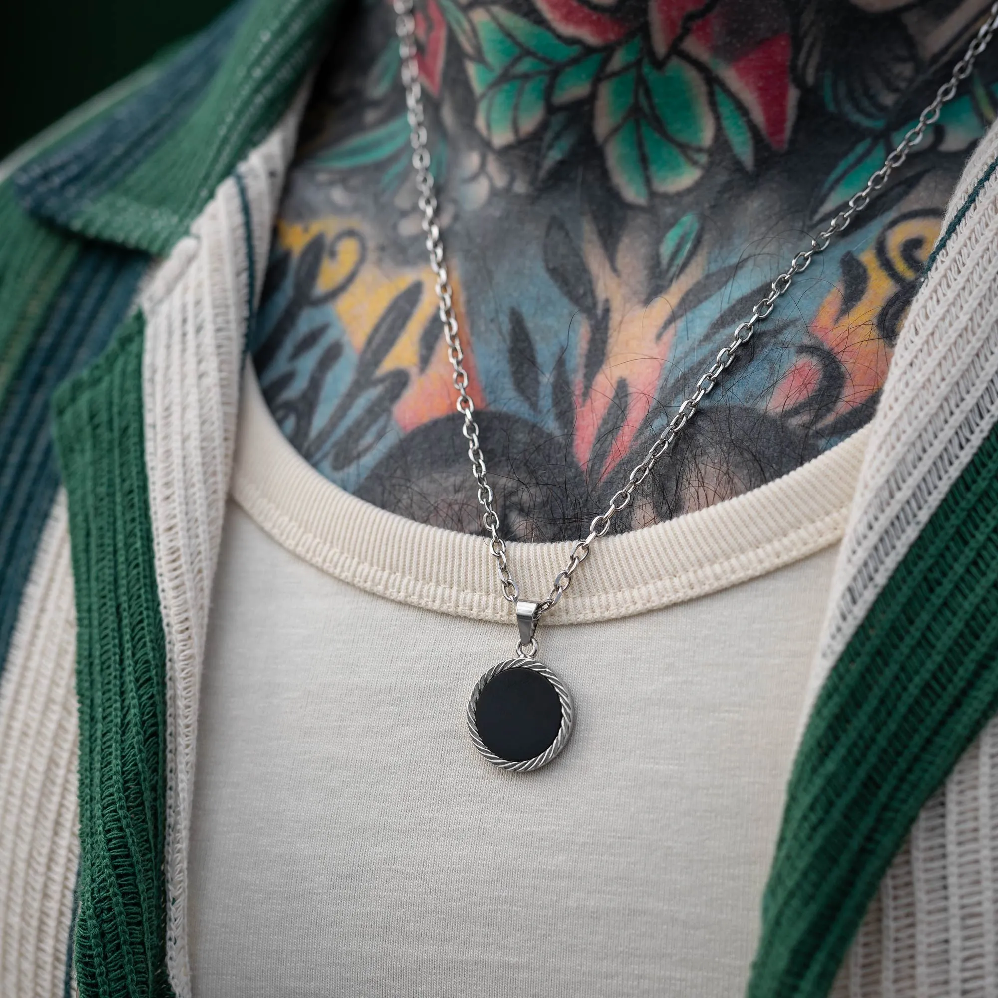 Onyx Medallion Pendant