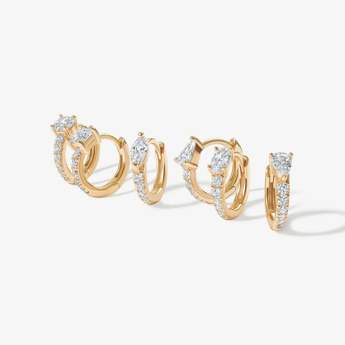 Prince 6-piece huggie earring set