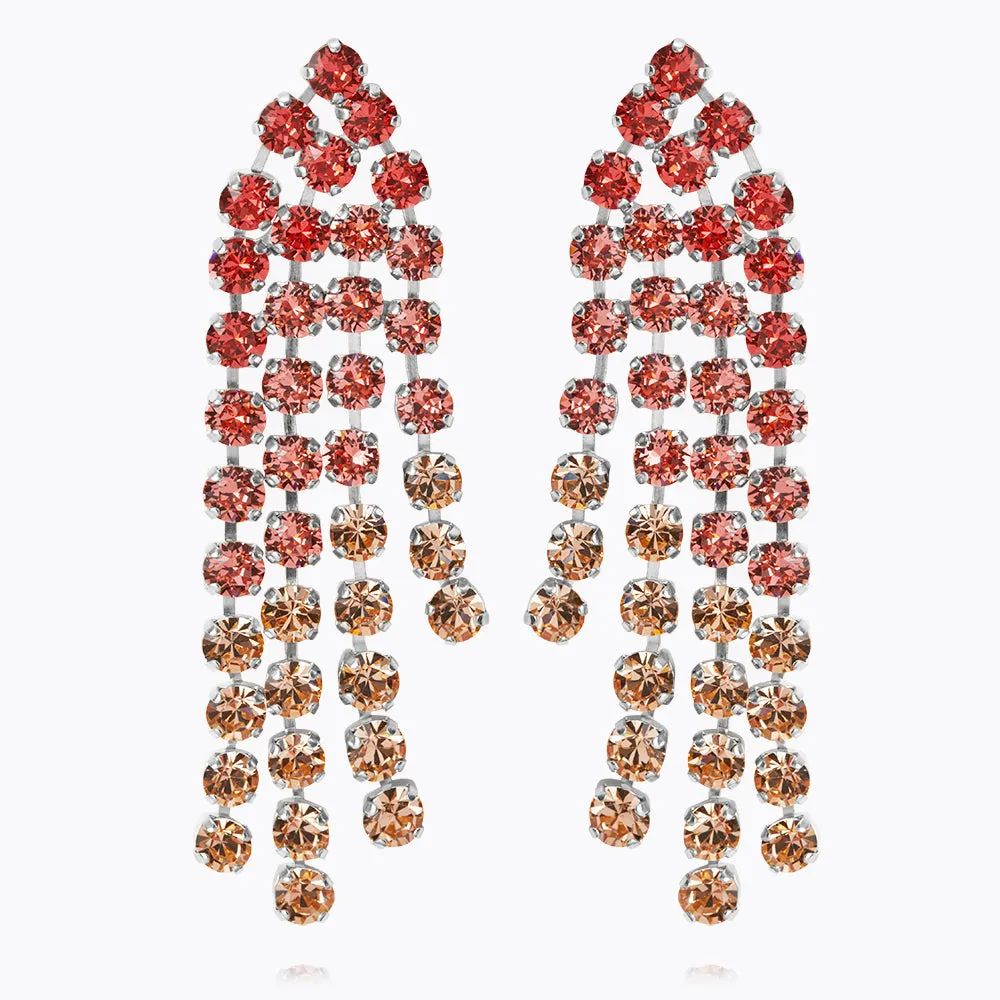 Rosanna Earrings / Peach Combo