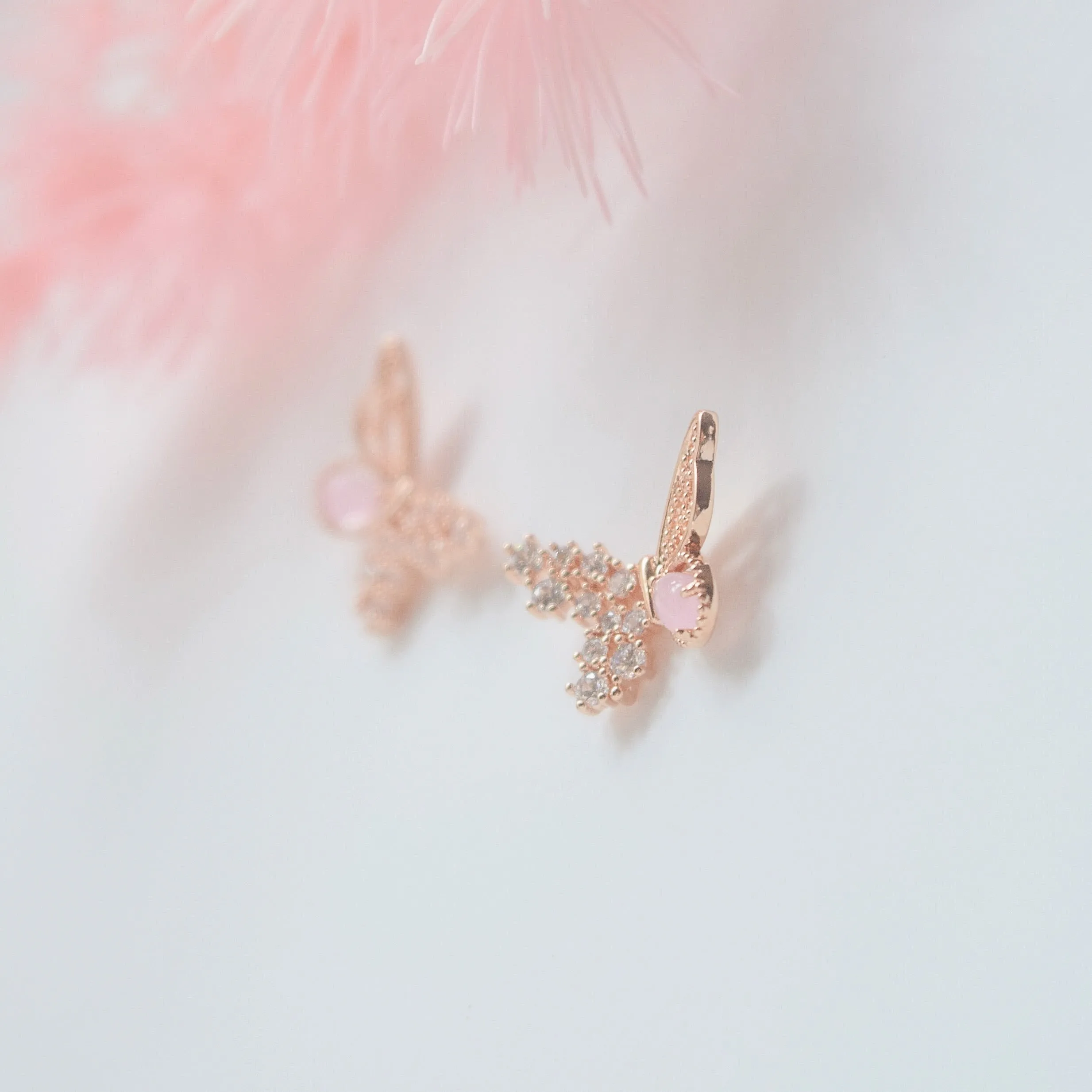 Rose Gold Chrysalis Earrings