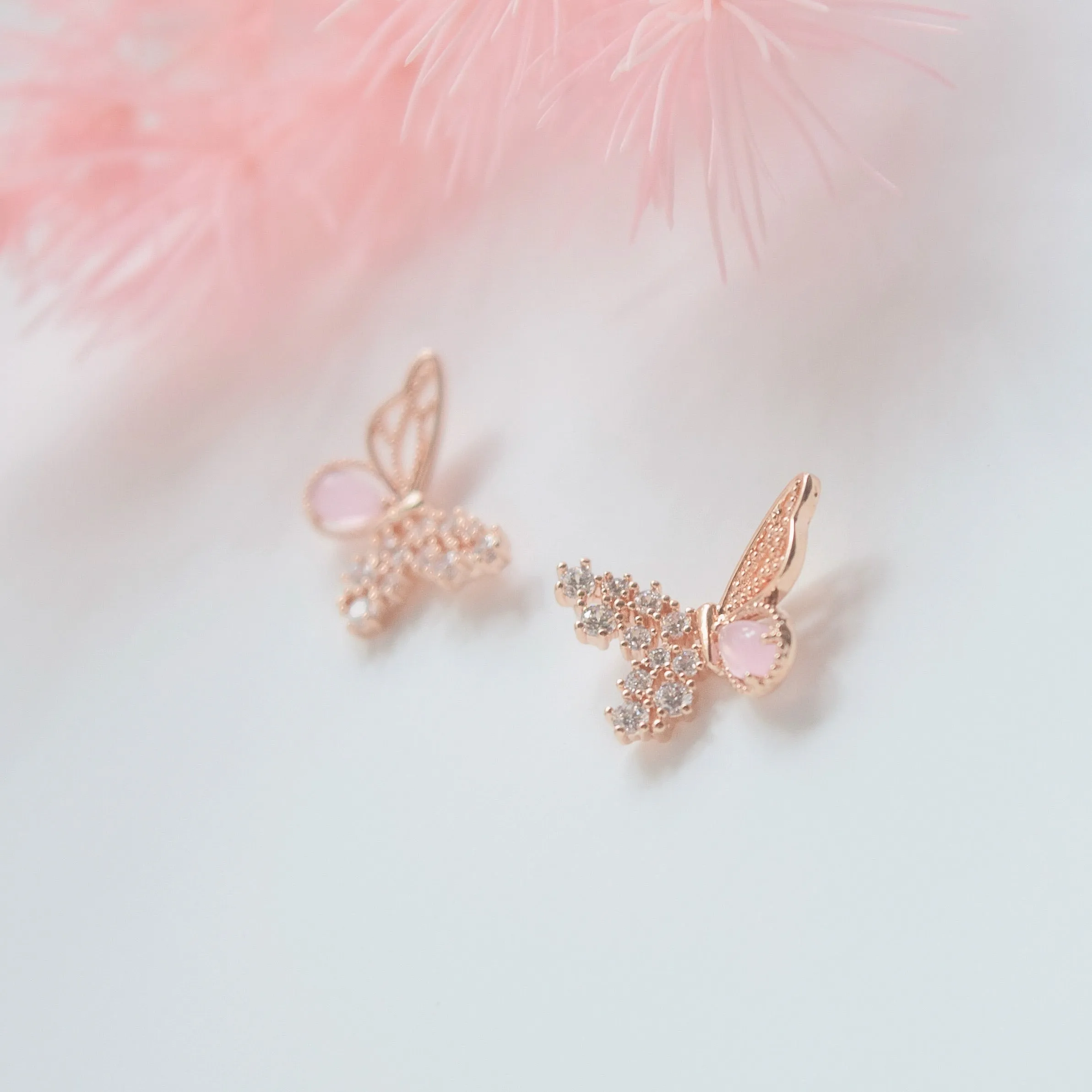 Rose Gold Chrysalis Earrings