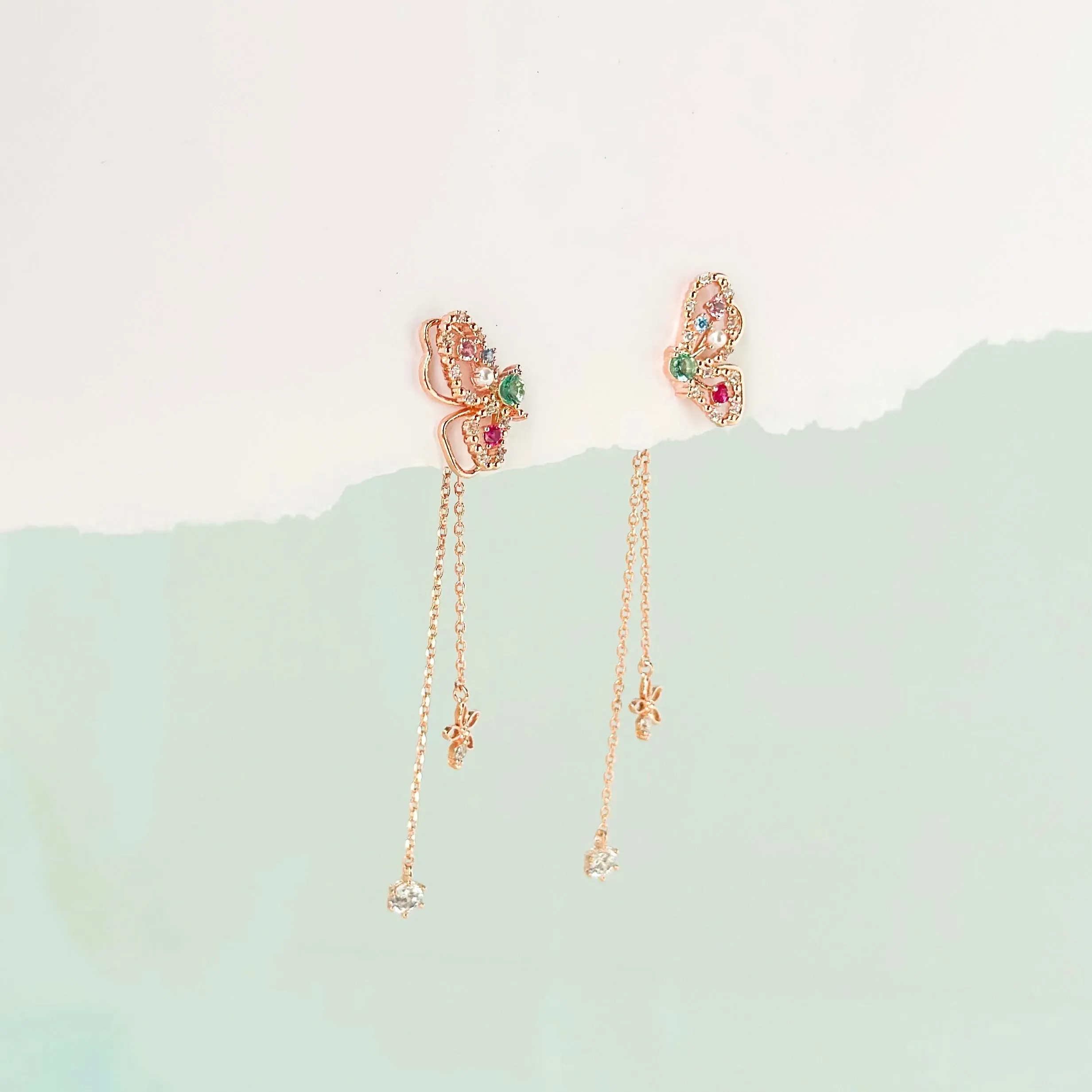 Rose Gold Rotheca Earrings