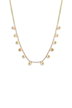 Scattered Stars Demi Necklace with Freshwater Pearls