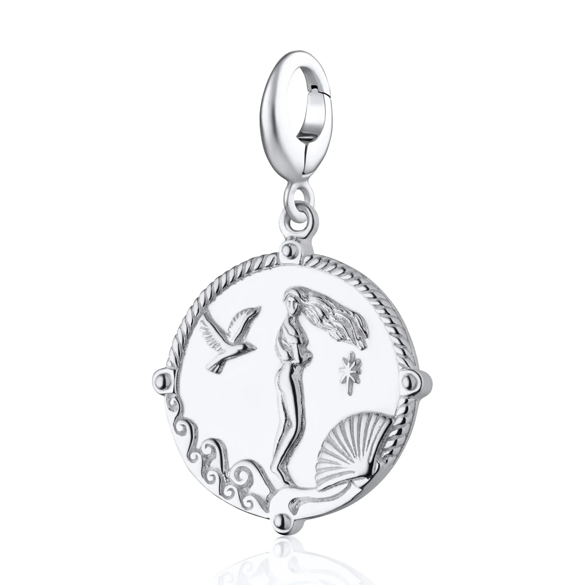 Silver Goddess of Love Aphrodite Charm