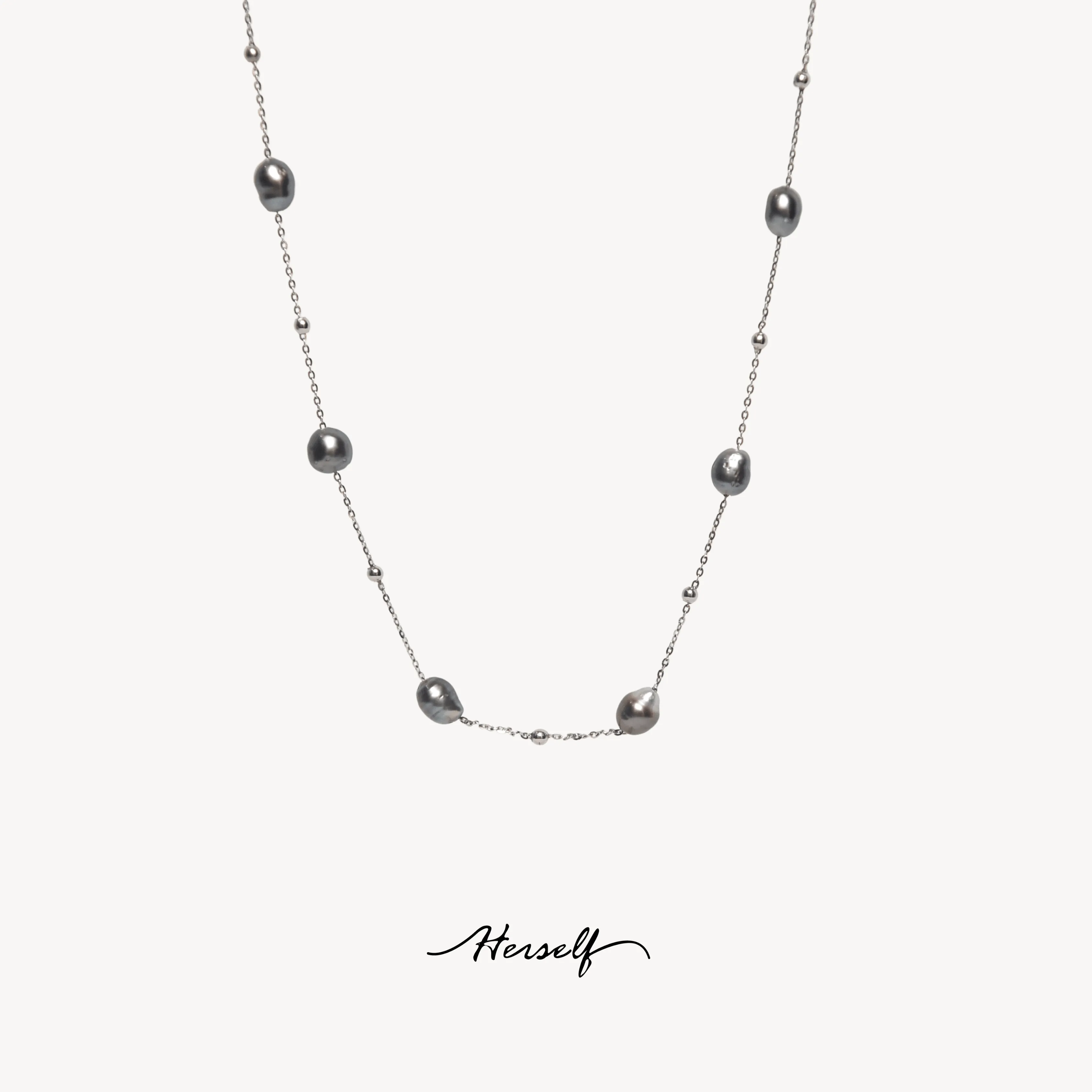 Tahiti Keshi Tincup Necklace