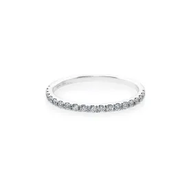 Thin Diamond Ring in White Gold