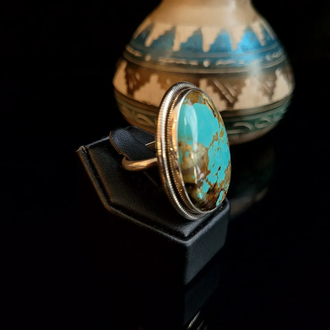 Turquoise and Sterling Silver Navajo Ring