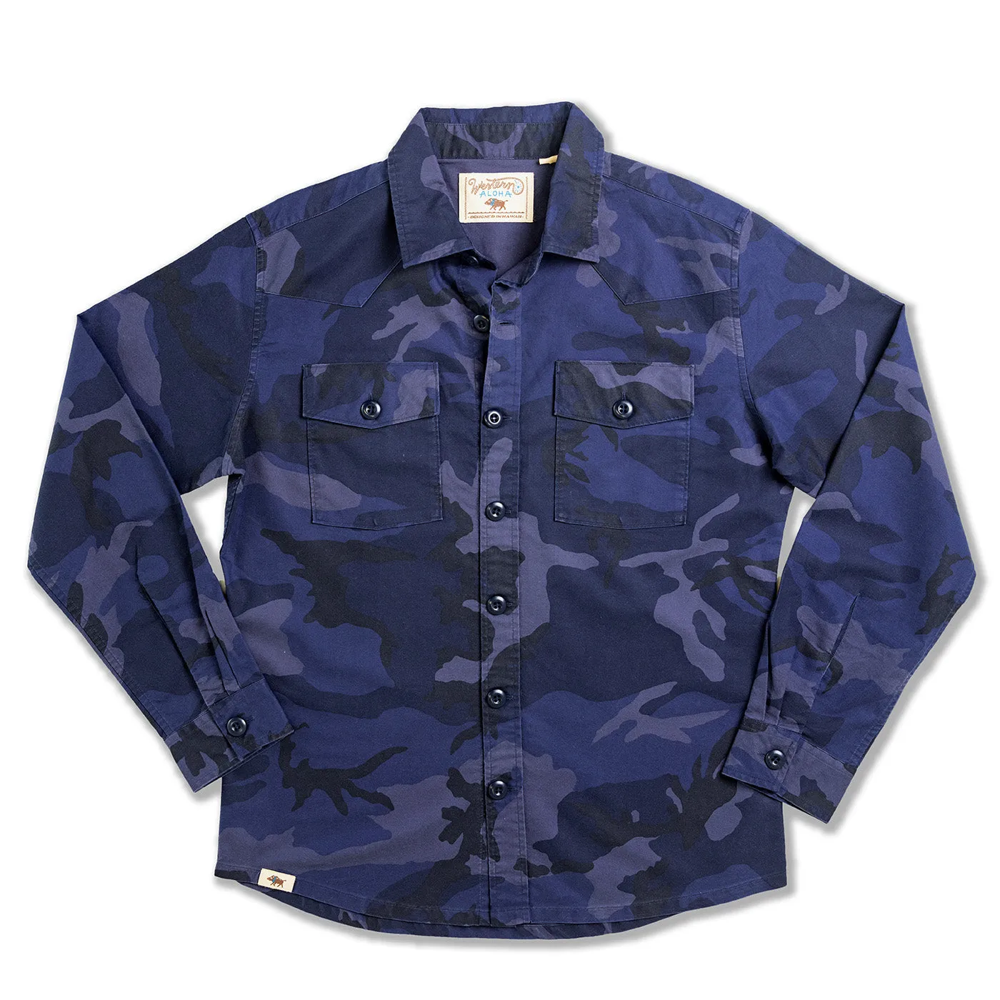 Waimea Overshirt Blue Camo